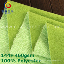 Polyester Weft Knitted Polar Fleece Fabric for Clothes Textile (GLLML380)